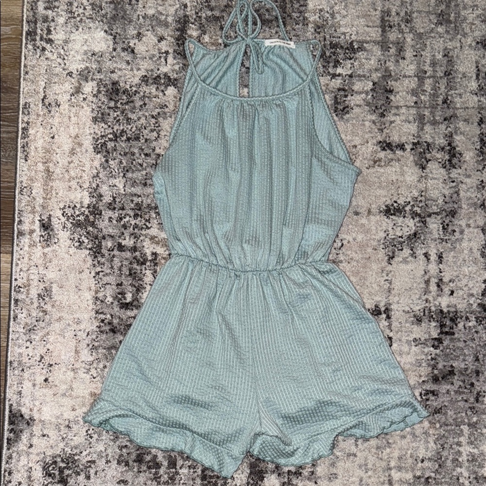 Light Blue Halter Romper